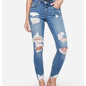 NEW Express distressed denim